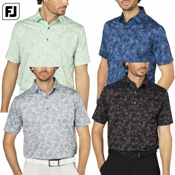 フットジョイポップカモプリント半袖シャツFJ-F25-S24メンズゴルフウェアFOOTJOY2025春夏モデル日本正規品