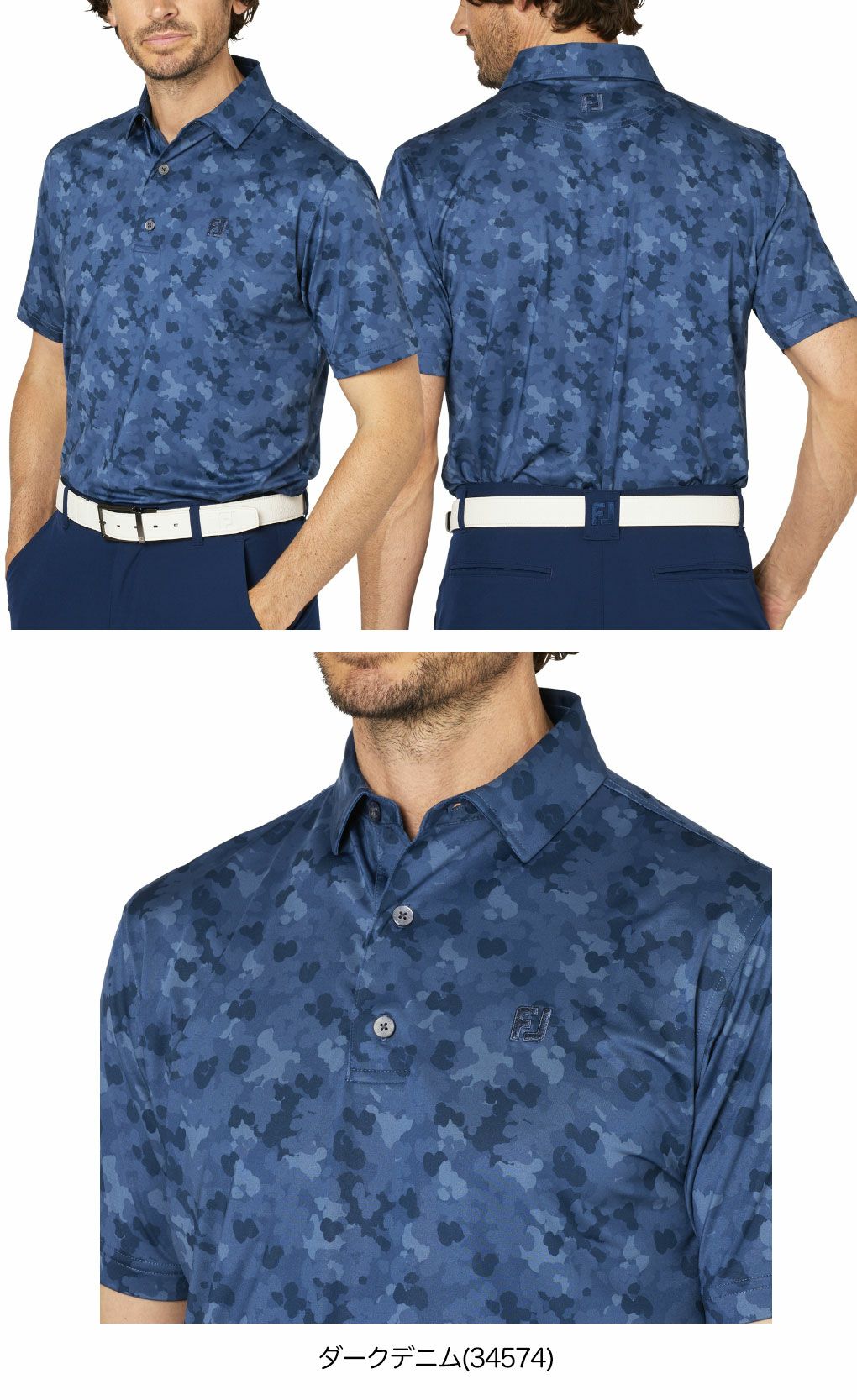 フットジョイポップカモプリント半袖シャツFJ-F25-S24メンズゴルフウェアFOOTJOY2025春夏モデル日本正規品