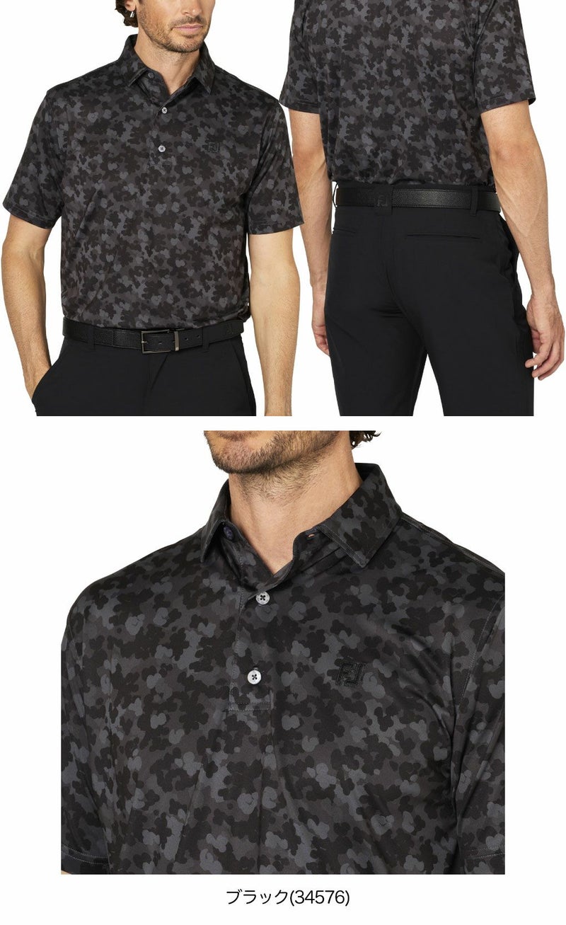 フットジョイポップカモプリント半袖シャツFJ-F25-S24メンズゴルフウェアFOOTJOY2025春夏モデル日本正規品