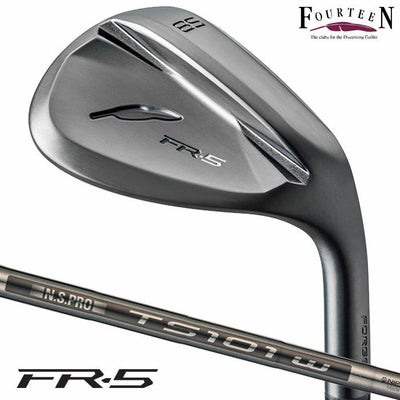 フォーティーンFR-5ウェッジダイヤモンドブラックサテン仕上げメンズ右用N.S.PROTS-101wスチールシャフトFourteen日本正規品