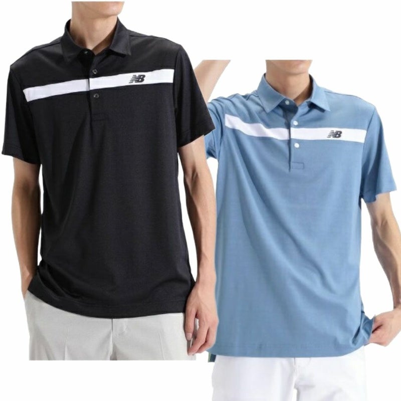 ニューバランスアウトラインステッチ半袖012-4168002メンズゴルフウェアnewbalance2025春夏モデル日本正規品