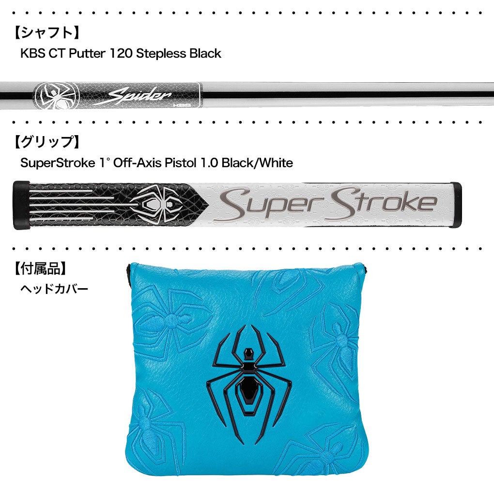 テーラーメイドSpider5K-ZTパターメンズ右用33,34インチTaylorMade日本正規品2025年モデル