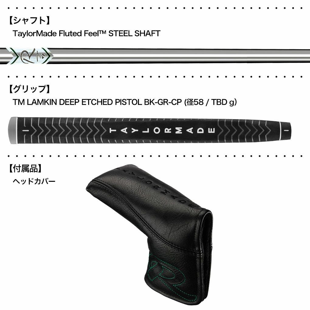 テーラーメイドTPリザーブTR-B2TCパターメンズ右用33,34インチTaylorMade日本正規品2023年モデル