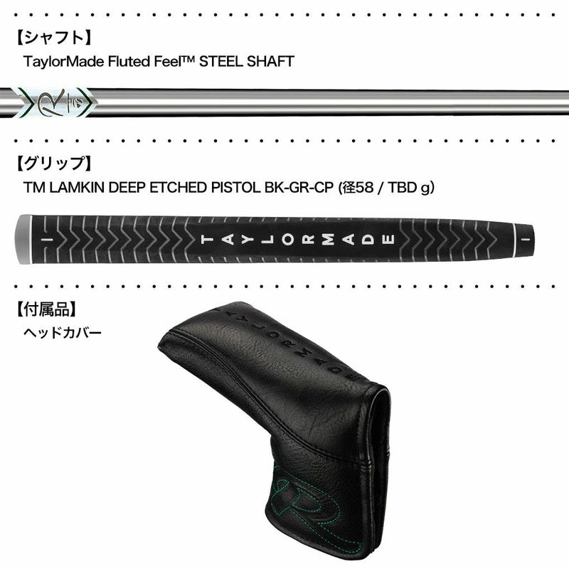 テーラーメイドTPリザーブTR-B2TCパターメンズ右用33,34インチTaylorMade日本正規品2023年モデル