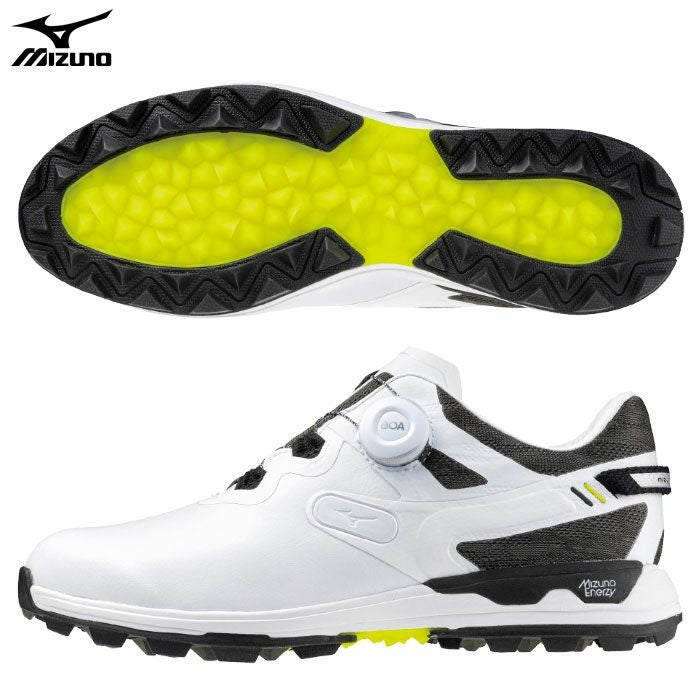 ミズノスパイクレスシューズウエーブハザードWGボア51GM2375メンズゴルフシューズ靴mizuno日本正規品