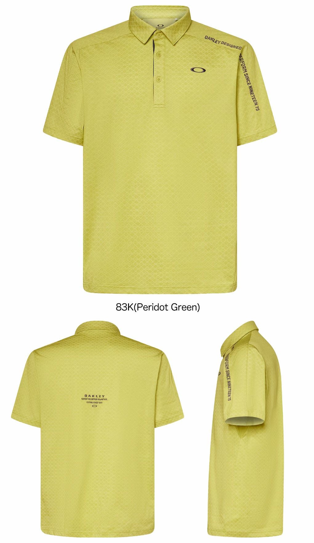 オークリーゴルフウェアFOA407676メンズ半袖シャツ2025春夏モデルOAKLEY日本正規品