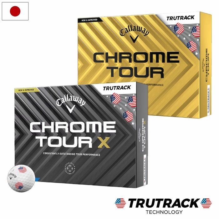 キャロウェイCHROMETOURUSATRUTRACKUSATRUTRACKボール12球入4ピース2025年モデルゴルフゴルフボール