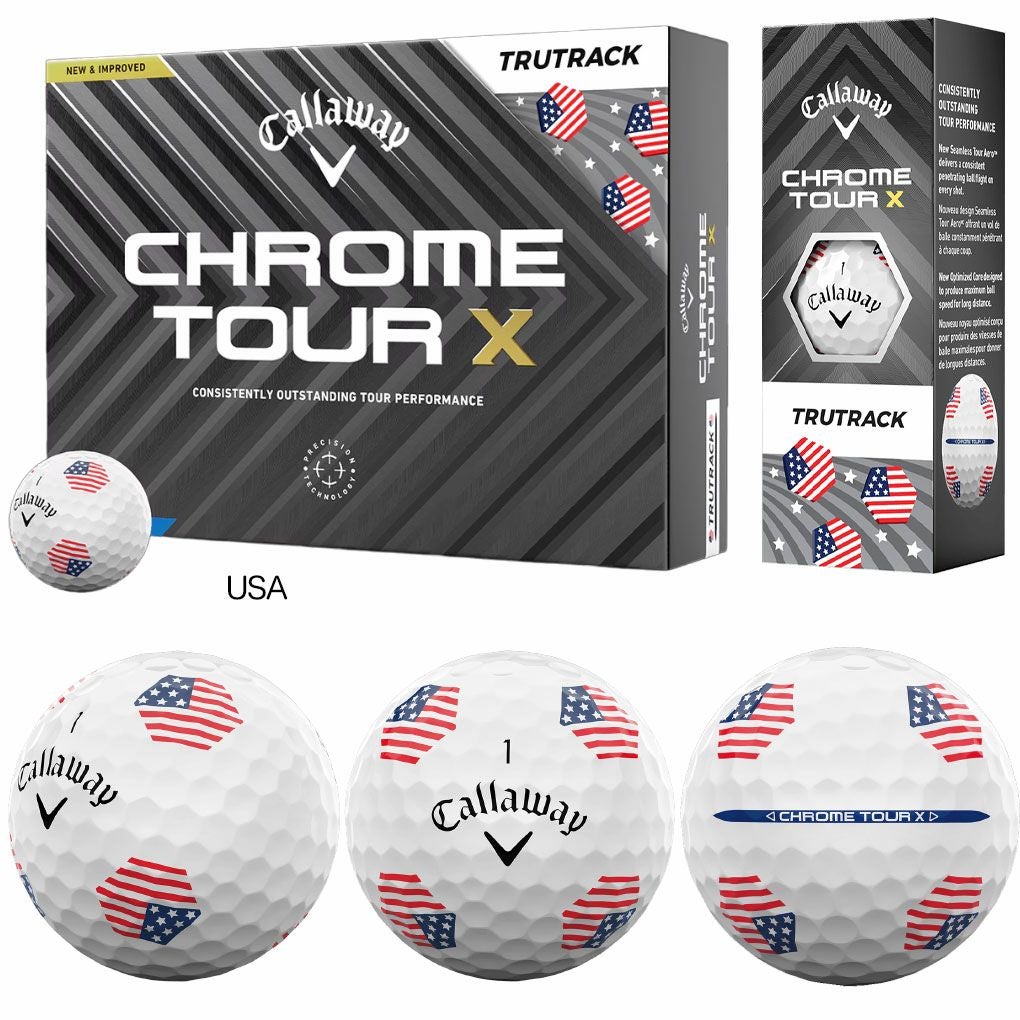 キャロウェイCHROMETOURUSATRUTRACKUSATRUTRACKボール12球入4ピース2025年モデルゴルフゴルフボール