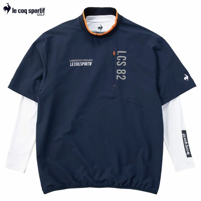 ルコックスポルティフインナー付き半袖プルオーバーLG4FTZ00Mメンズゴルフウェアゴルフ2024秋冬モデル日本正規品