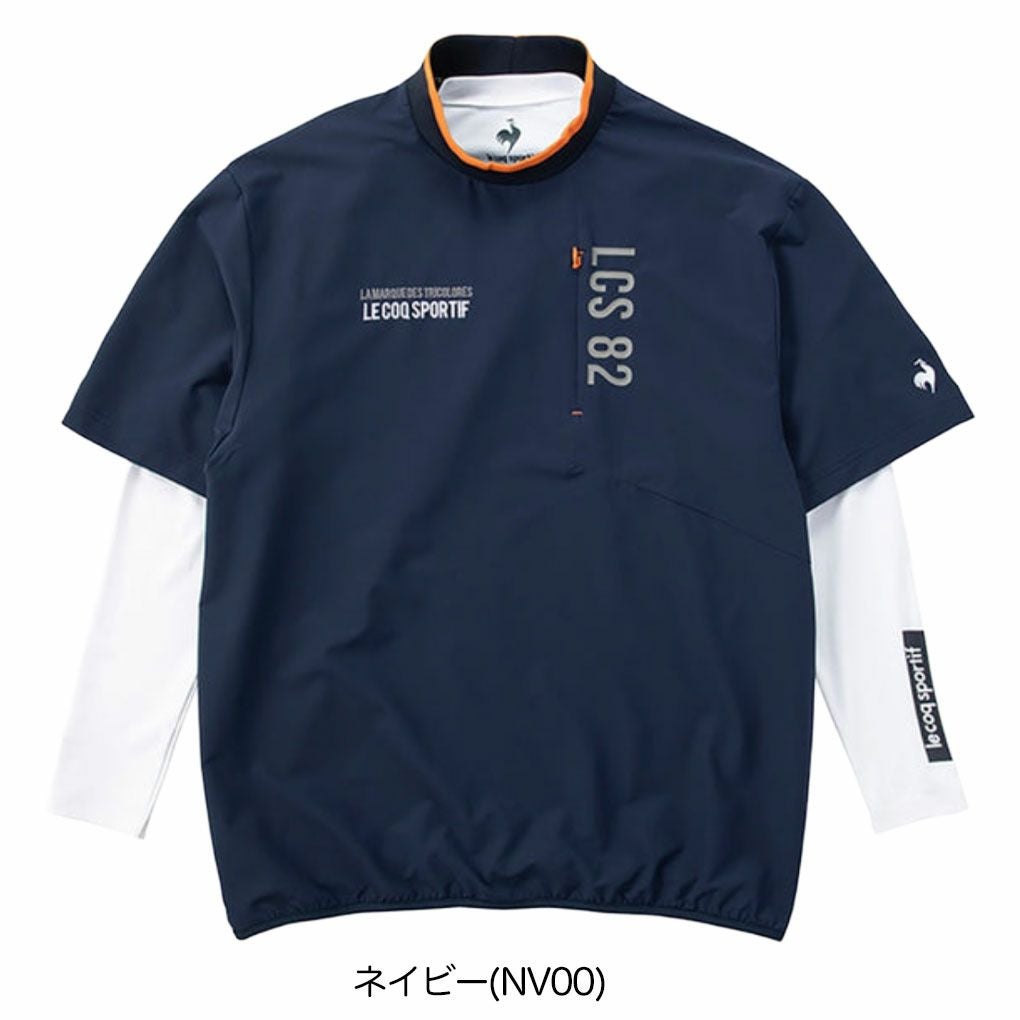 ルコックスポルティフインナー付き半袖プルオーバーLG4FTZ00Mメンズゴルフウェアゴルフ2024秋冬モデル日本正規品