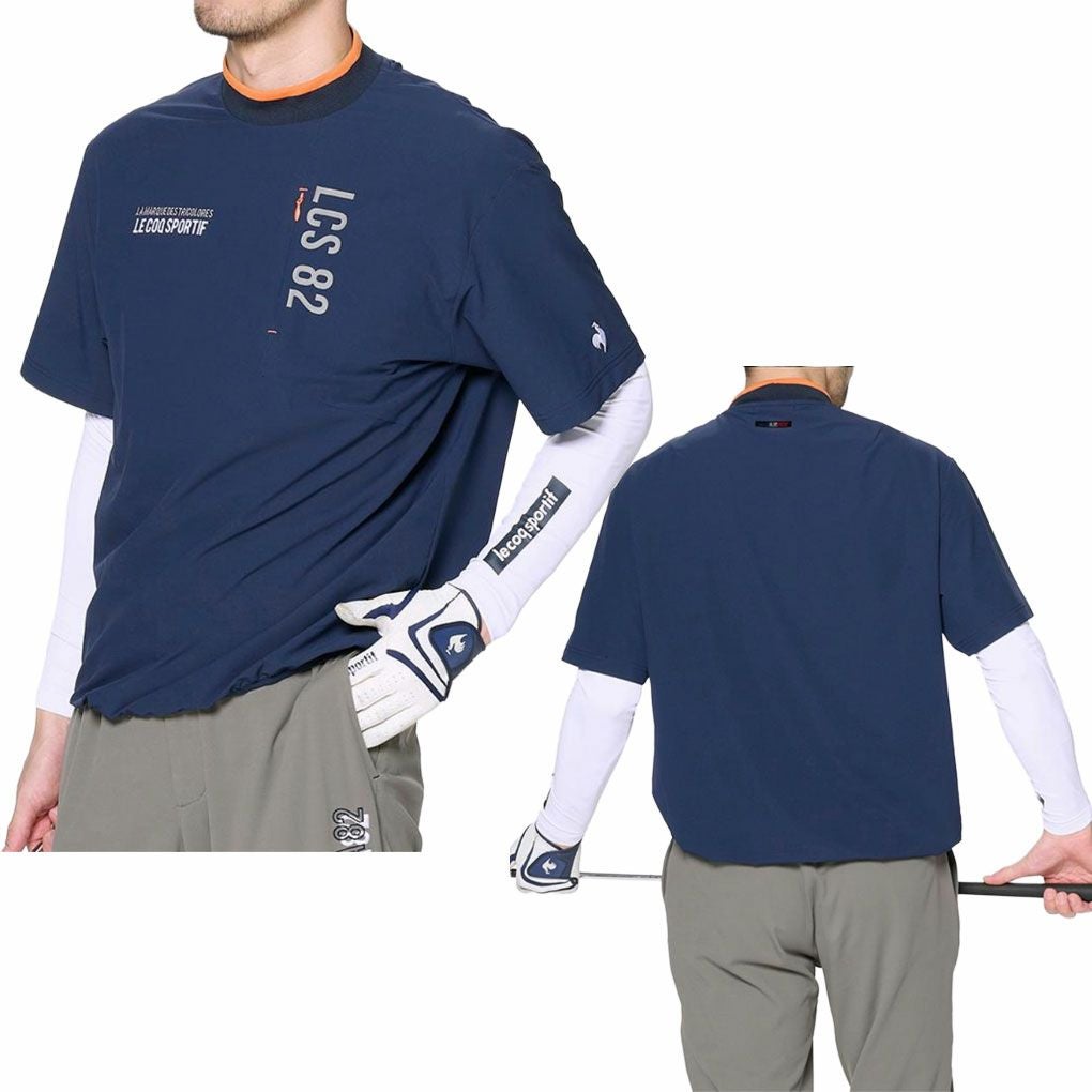 ルコックスポルティフインナー付き半袖プルオーバーLG4FTZ00Mメンズゴルフウェアゴルフ2024秋冬モデル日本正規品