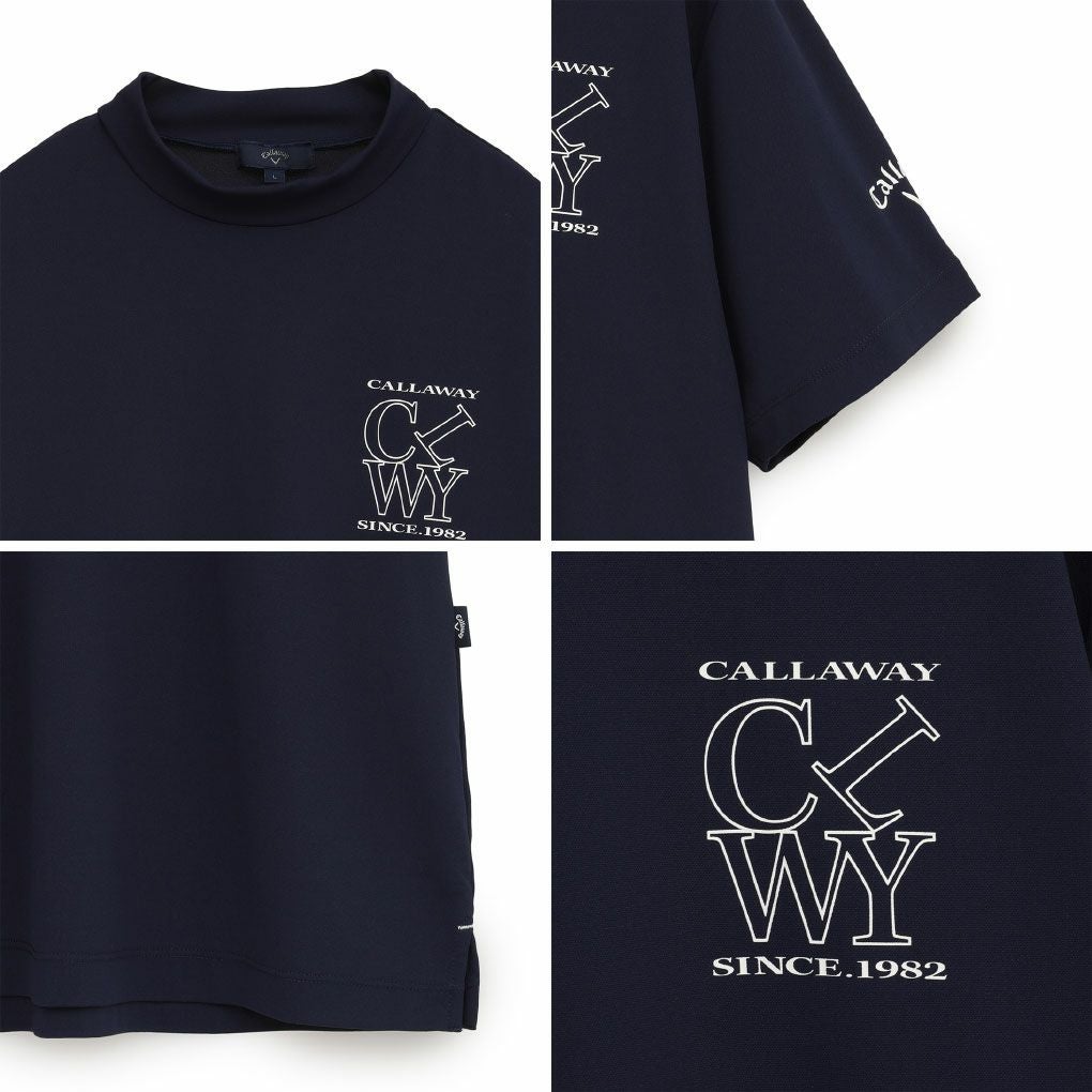 キャロウェイハイゲージカノコモックネックシャツC25234100メンズゴルフウェア2025秋冬モデルCallaway日本正規品