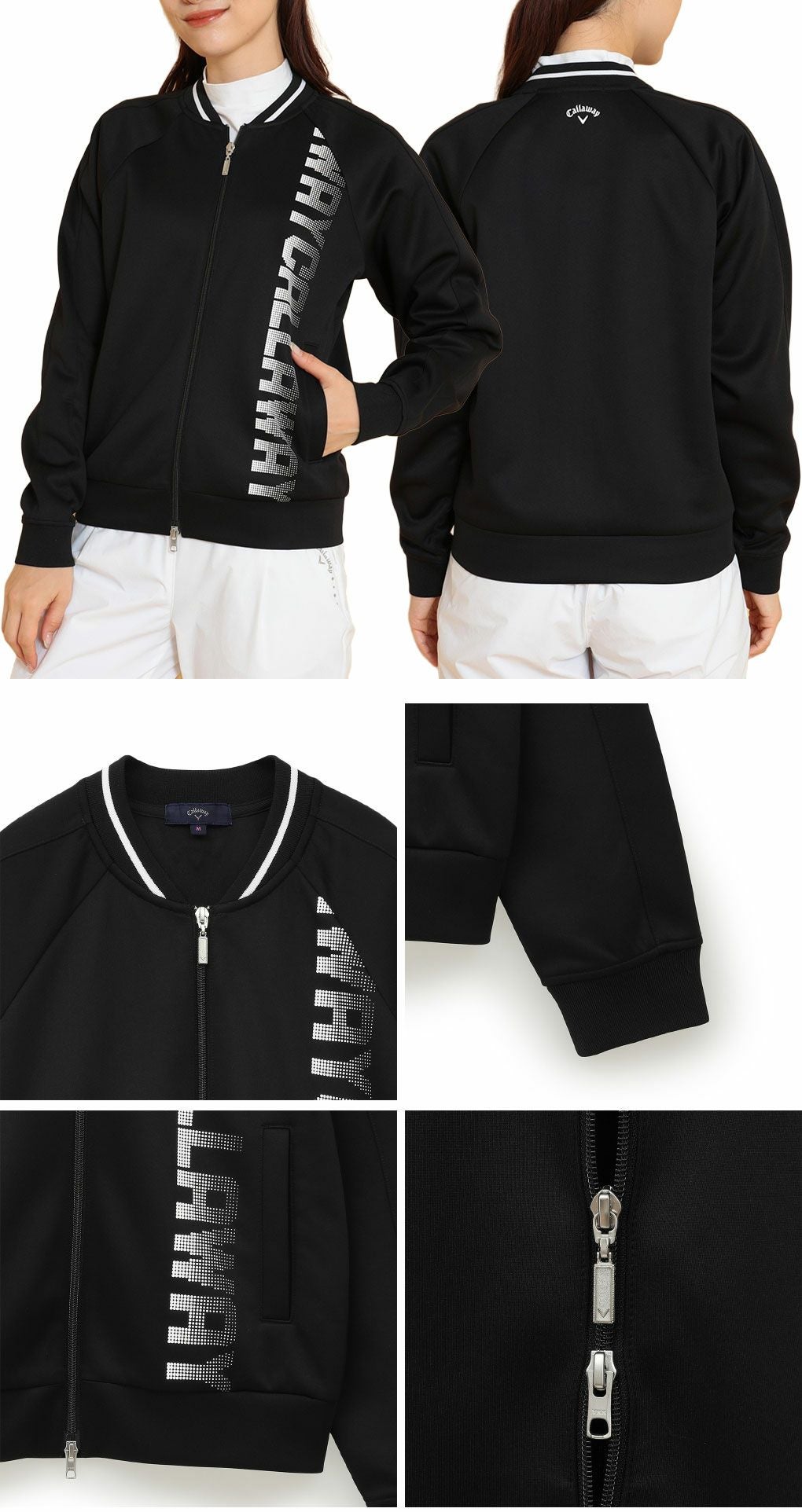 キャロウェイダンボールスウェットフルジップブルゾンC24217201レディースゴルフウェア2024秋冬モデルCallaway日本正規品
