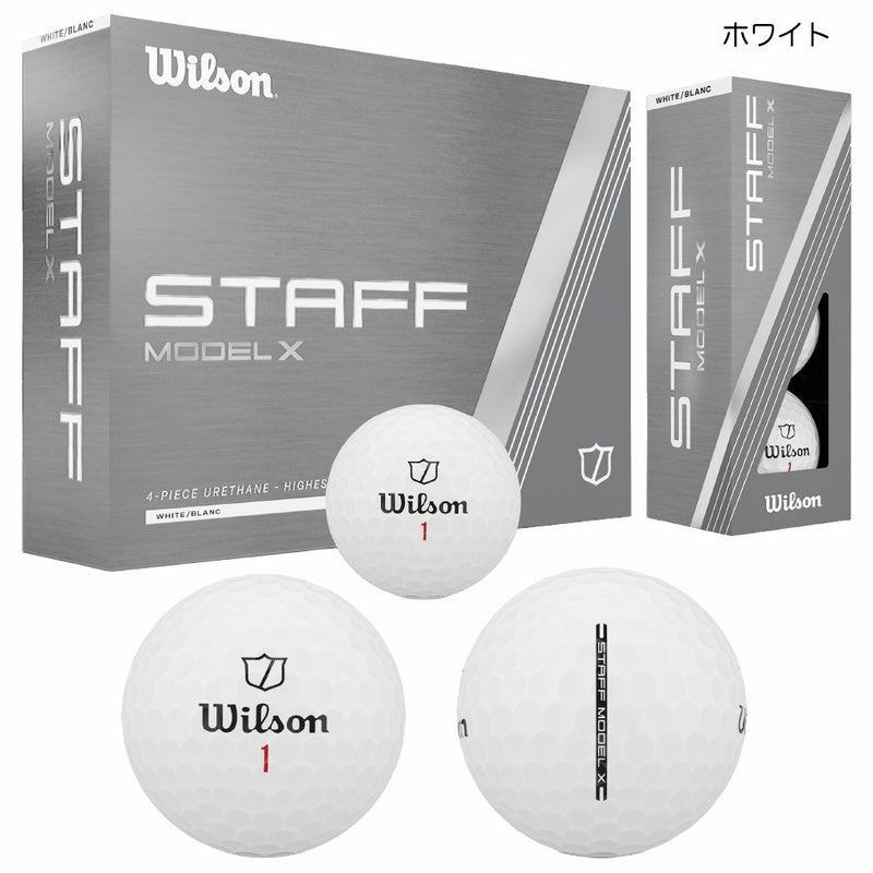 ウイルソンスタッフStaffModelXモデル4ピースゴルフボール1ダース(12個入り)2025年モデルWilson日本正規品