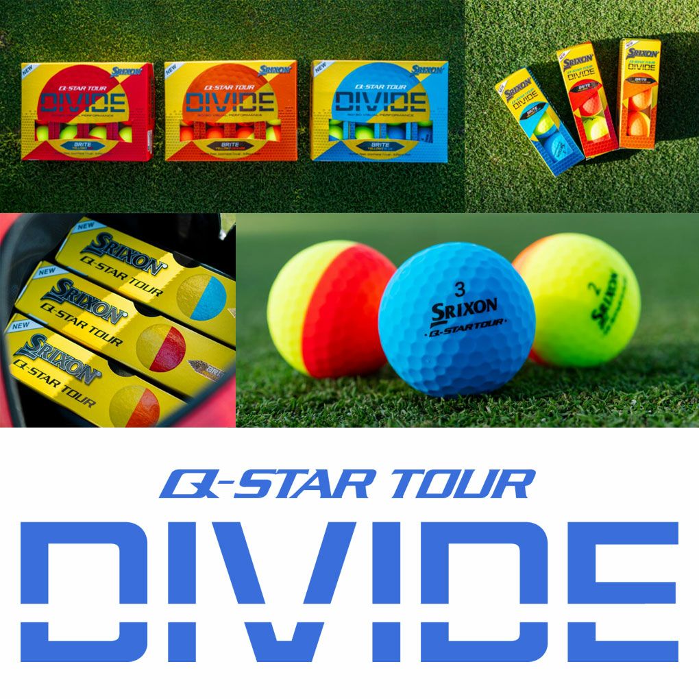 スリクソンSRIXON2025Q-STARTOURDIVIDEボール1ダース12球入りSRIXONUSA直輸入品2025年モデル