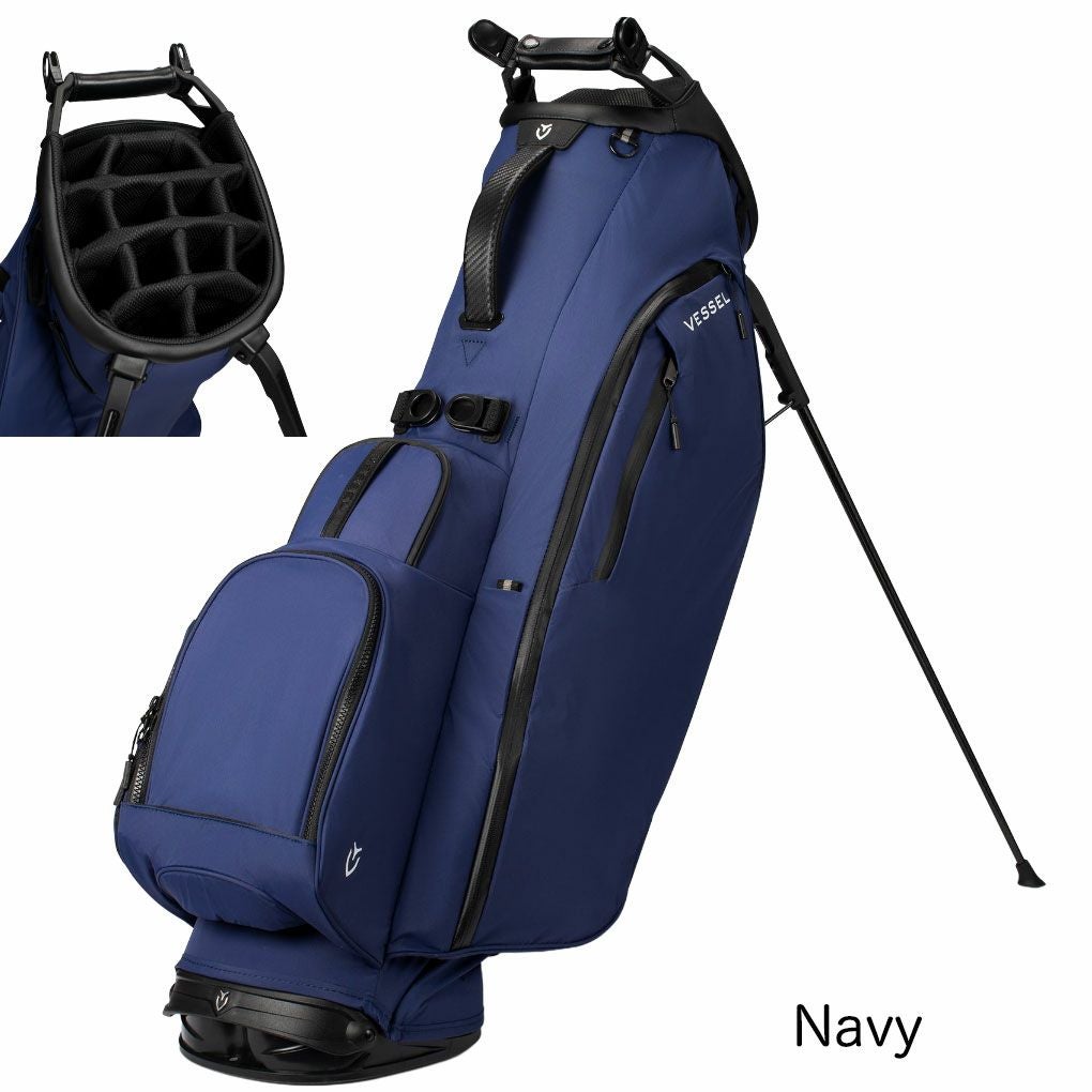 Vessel Stand ゴルフスタンドバッグ ネイビー Player V Pro Golf Stand Bag | Premium Design - Navy