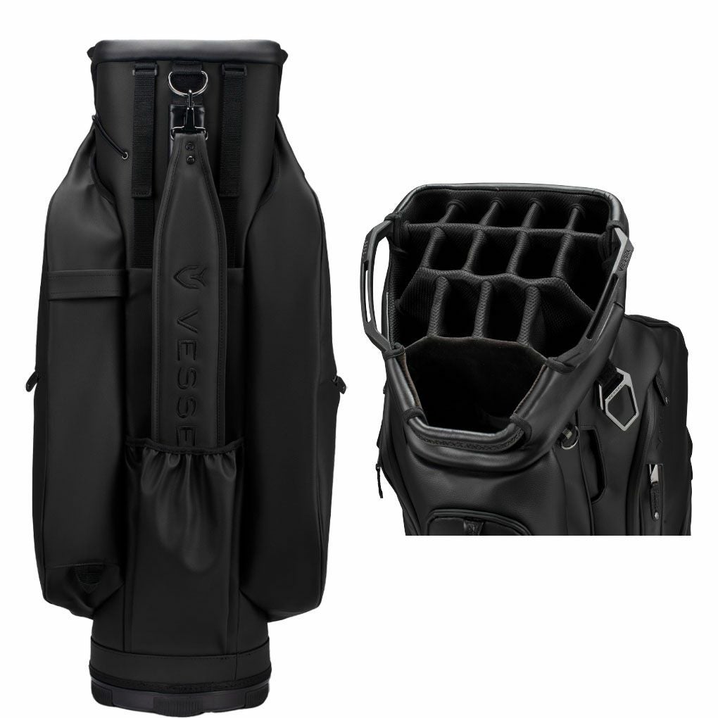 VESSEL キャディバッグ 2025モデル Lux Pro Cart 15分割 VESSEL キャディバッグ Lux Pro Cart カートバッグ 15分割トップ