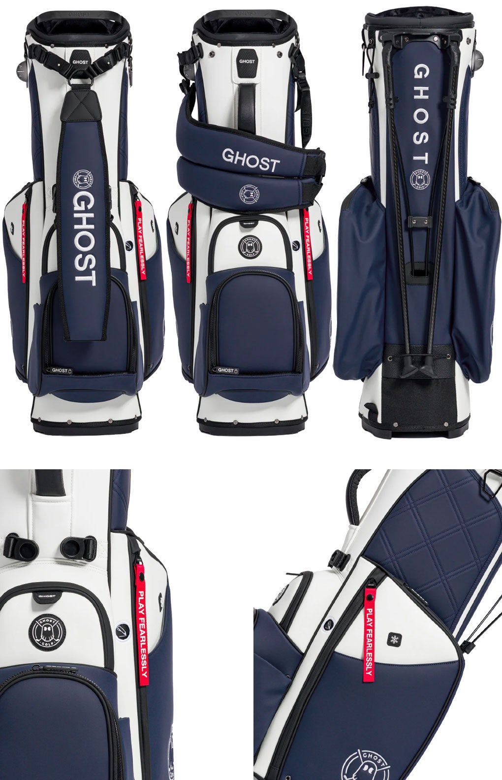 GHOSTGOLFキャディバッグANYDAY7分割スタンドバッグゴーストゴルフ2024年モデルUSA直輸入品