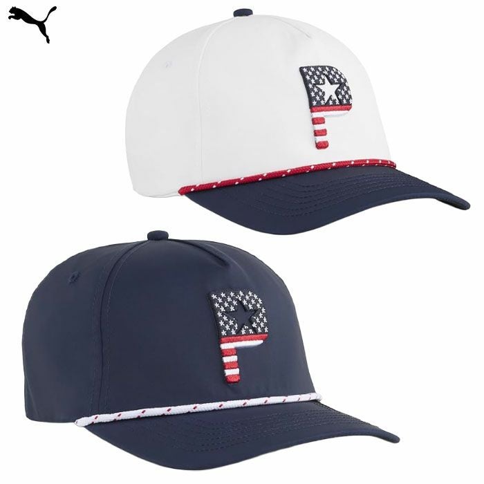 プーマゴルフキャップパースアンドストライプ5パネルキャップ026136メンズゴルフキャップ帽子PUMA2025春夏モデル日本正規品