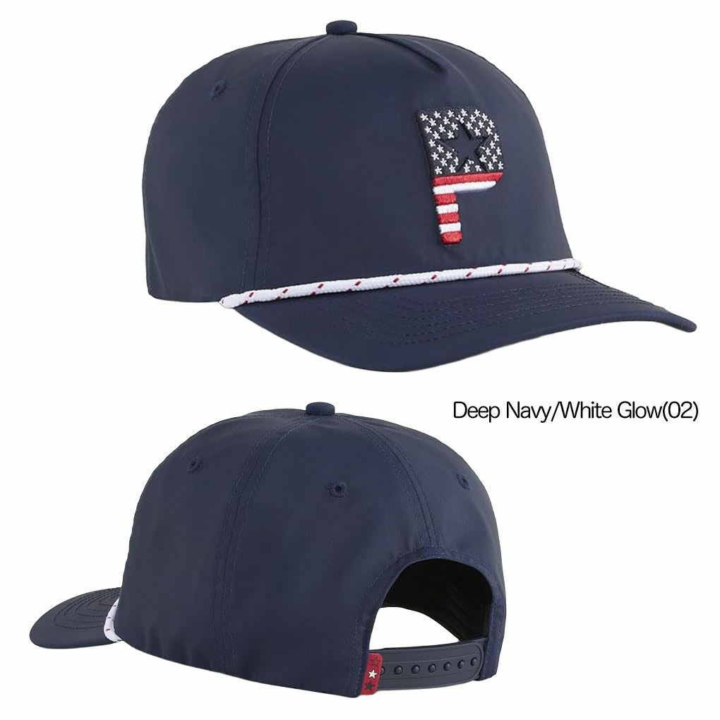 プーマゴルフキャップパースアンドストライプ5パネルキャップ026136メンズゴルフキャップ帽子PUMA2025春夏モデル日本正規品