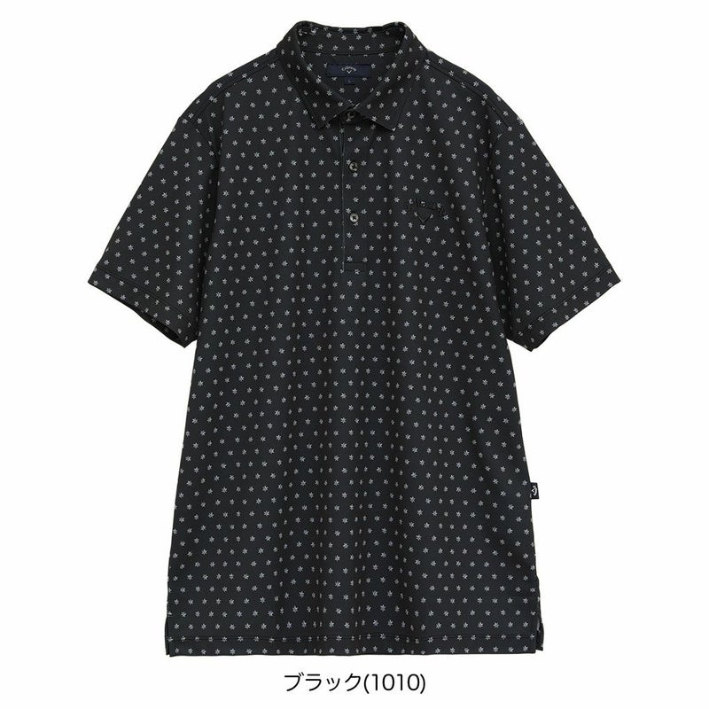 キャロウェイミニフラワープリントハイゲージカノコシャツC25234102メンズゴルフウェア2025秋冬モデルCallaway日本正規品