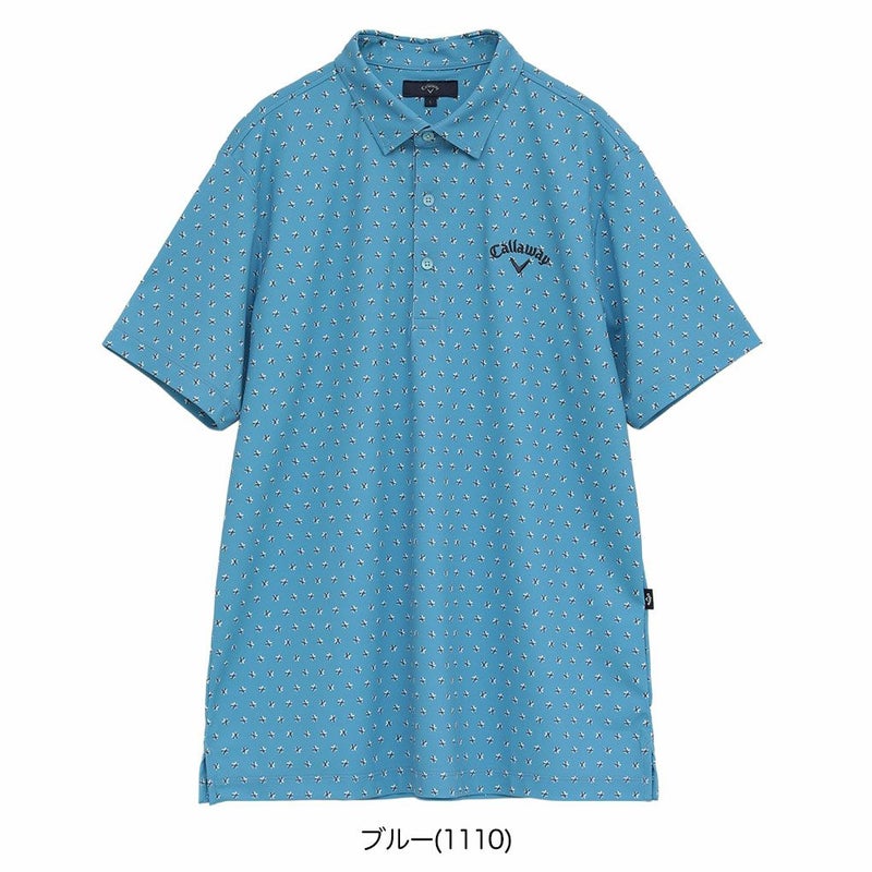 キャロウェイミニフラワープリントハイゲージカノコシャツC25234102メンズゴルフウェア2025秋冬モデルCallaway日本正規品