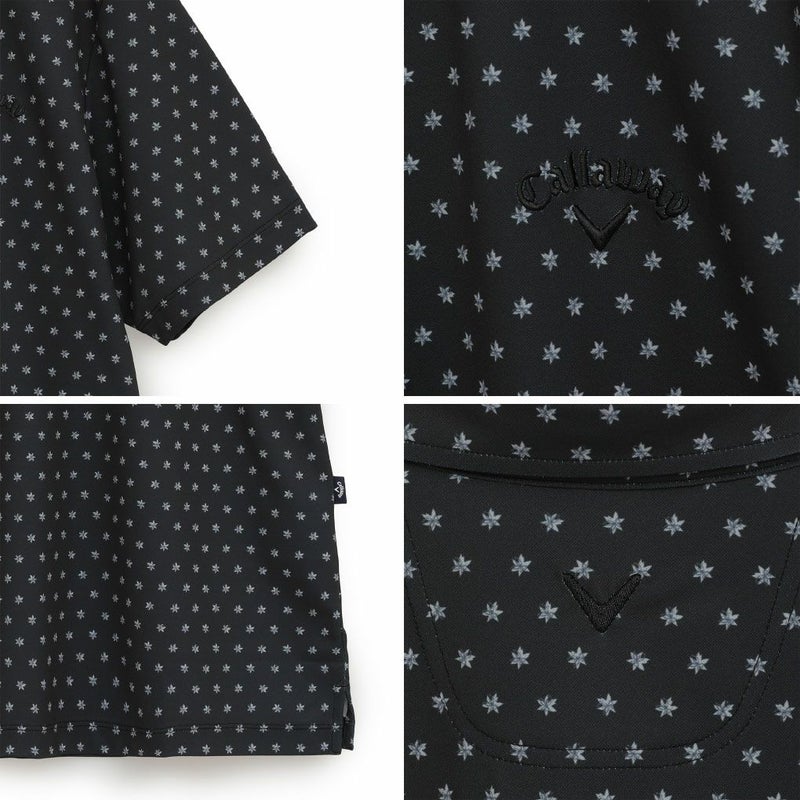 キャロウェイミニフラワープリントハイゲージカノコシャツC25234102メンズゴルフウェア2025秋冬モデルCallaway日本正規品