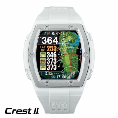 ショットナビCrest2腕時計型GPSナビShotNaviホワイト2023年モデル日本正規品