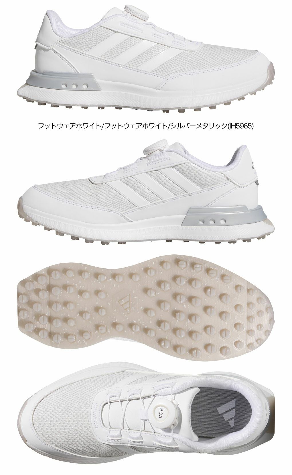 アディダススパイクレスシューズウィメンズS2GSLボア25NKB78レディースゴルフシューズ靴2025年モデルadidas日本正規品