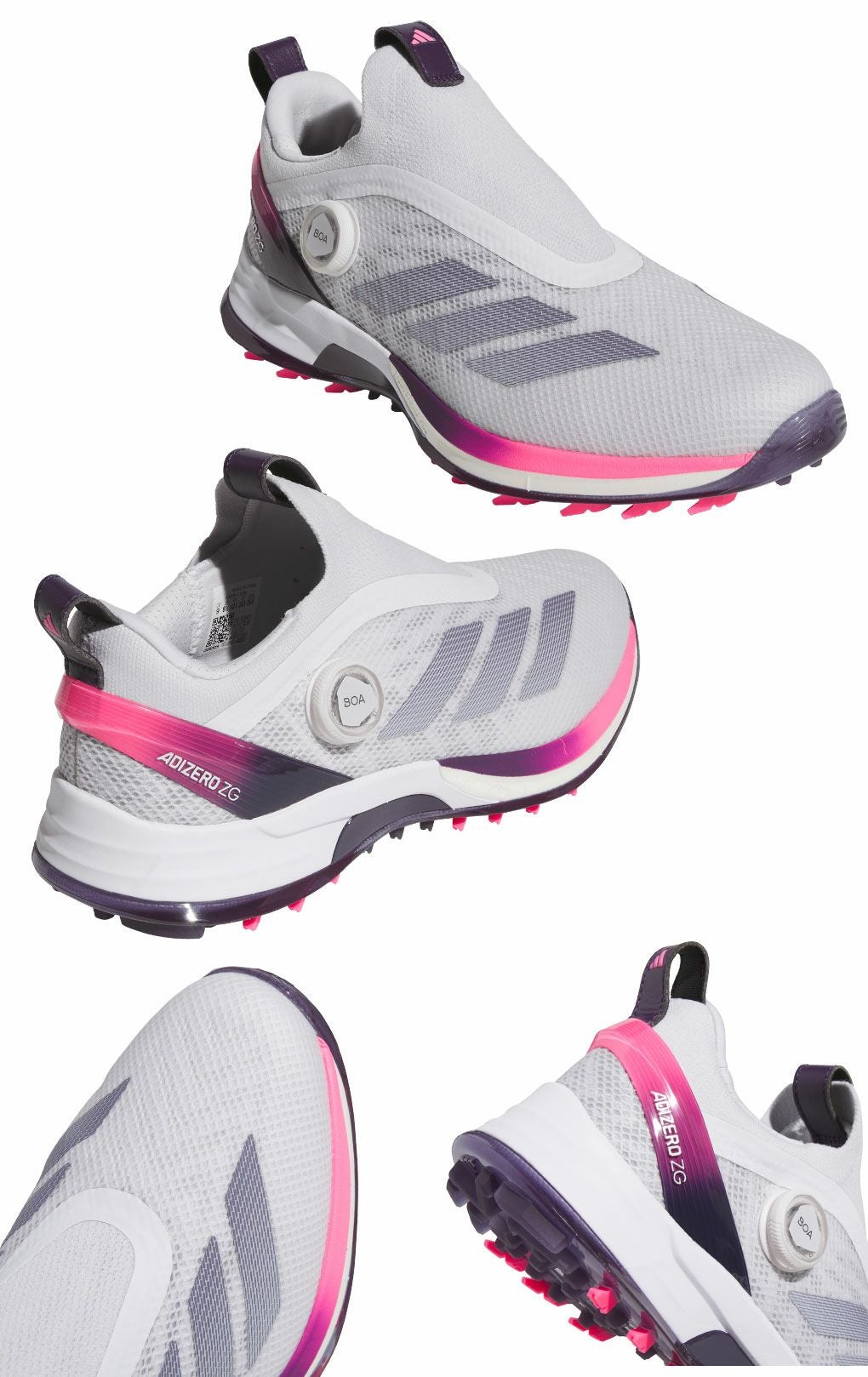 アディダスアディゼロゼッドジー25ボアスパイクレスシューズNLK60メンズゴルフシューズ靴2025年モデルadidas日本正規品