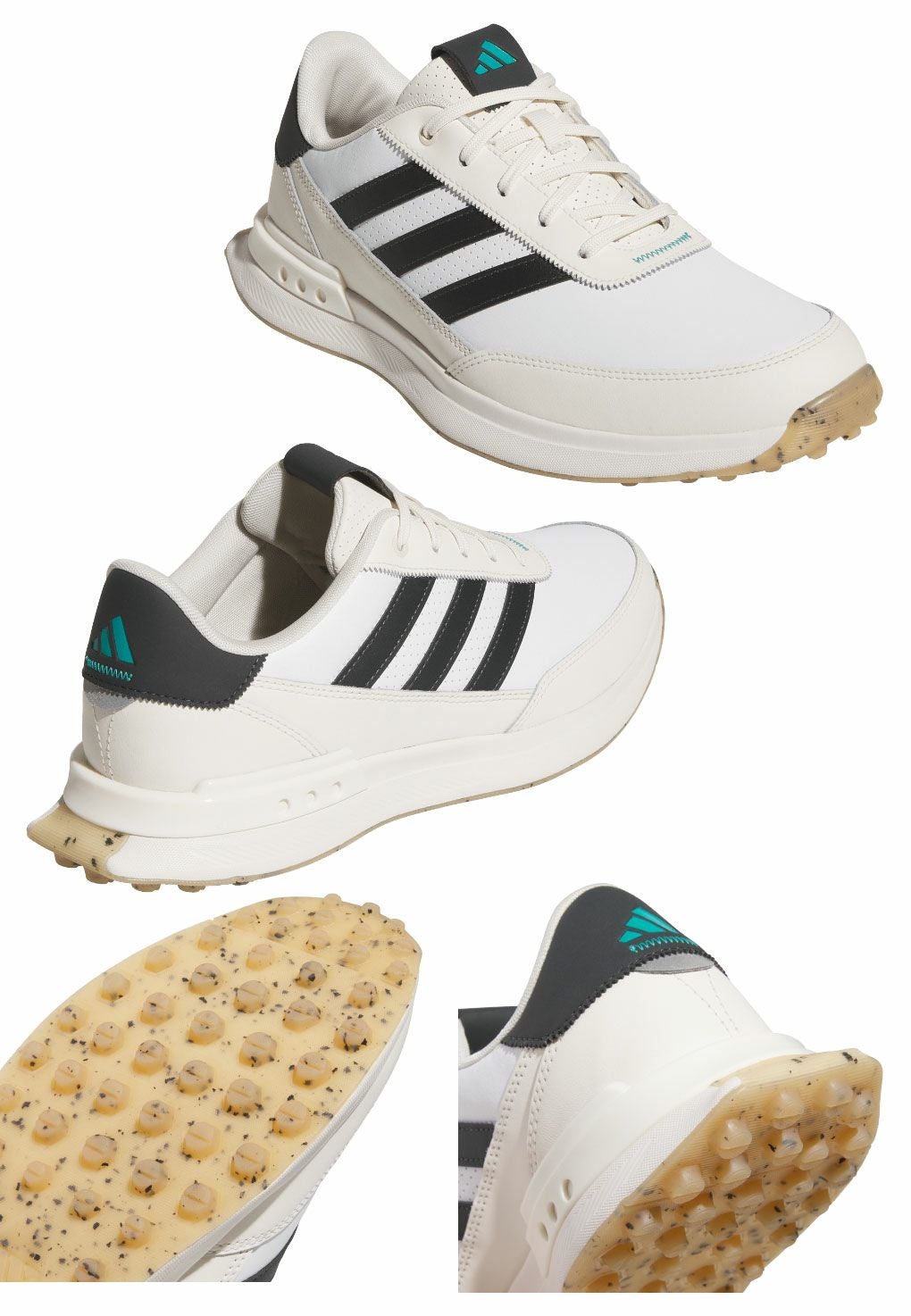 アディダスS2GSLレザー24スパイクレスシューズMDK95メンズゴルフシューズ靴2025年モデルadidas日本正規品