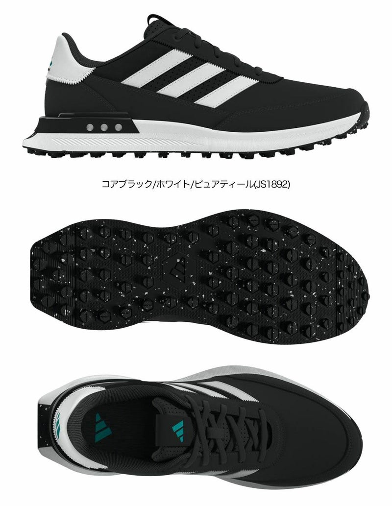 アディダスS2GSLレザー24スパイクレスシューズMDK95メンズゴルフシューズ靴2025年モデルadidas日本正規品