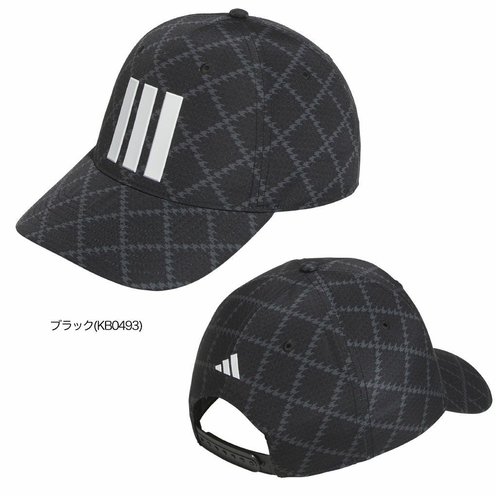 アディダスハウンドトゥース クーリングキャップJVU81メンズゴルフキャップ帽子2025秋冬モデルadidas日本正規品