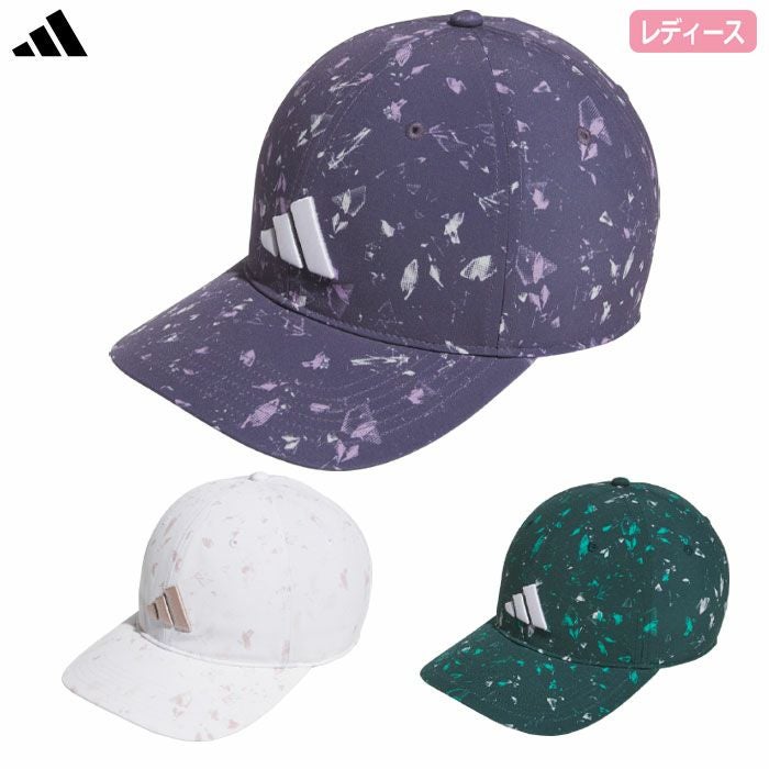 アディダスグラフィッククリスクロスキャップJVU83レディースゴルフキャップ帽子2025秋冬モデルadidas日本正規品