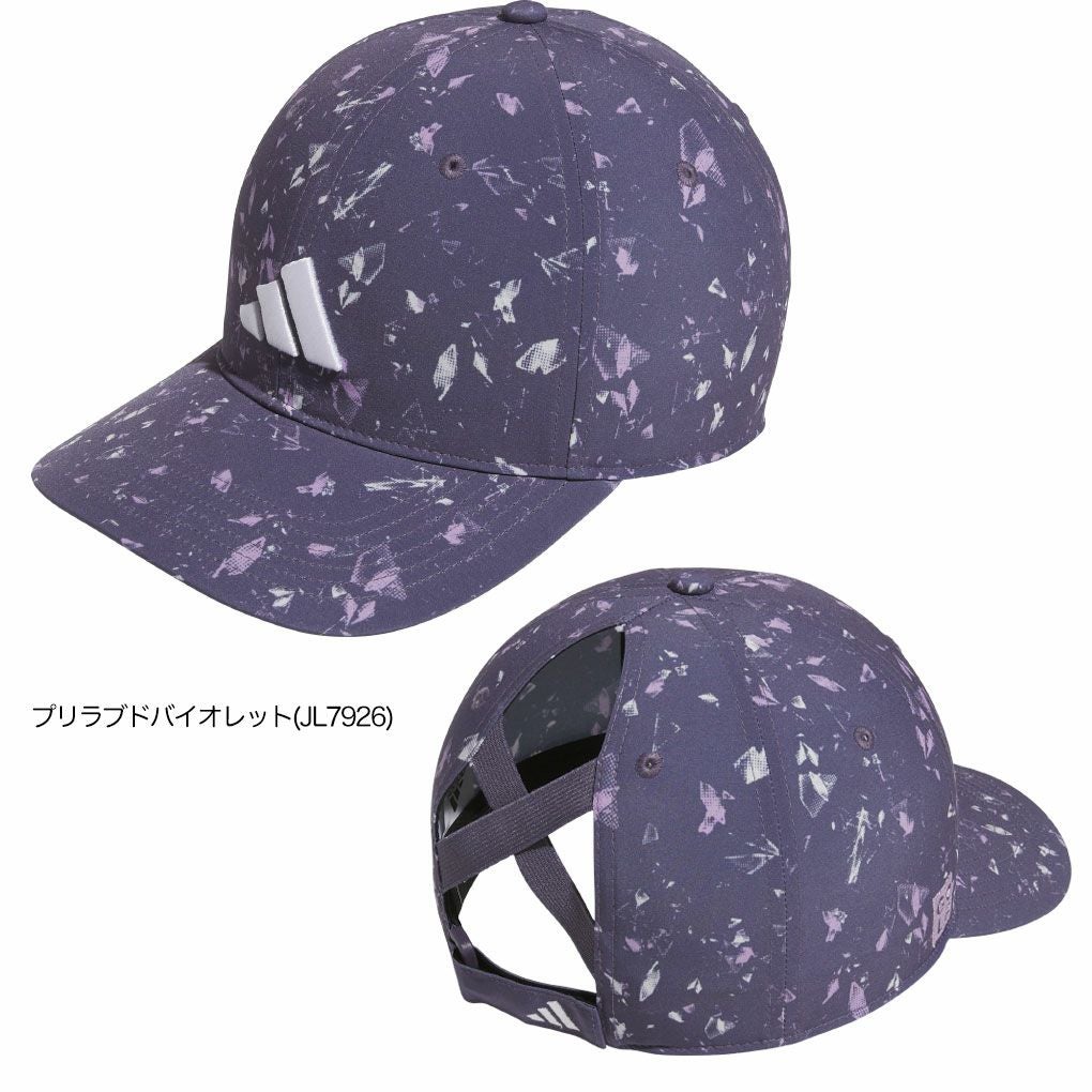 アディダスグラフィッククリスクロスキャップJVU83レディースゴルフキャップ帽子2025秋冬モデルadidas日本正規品