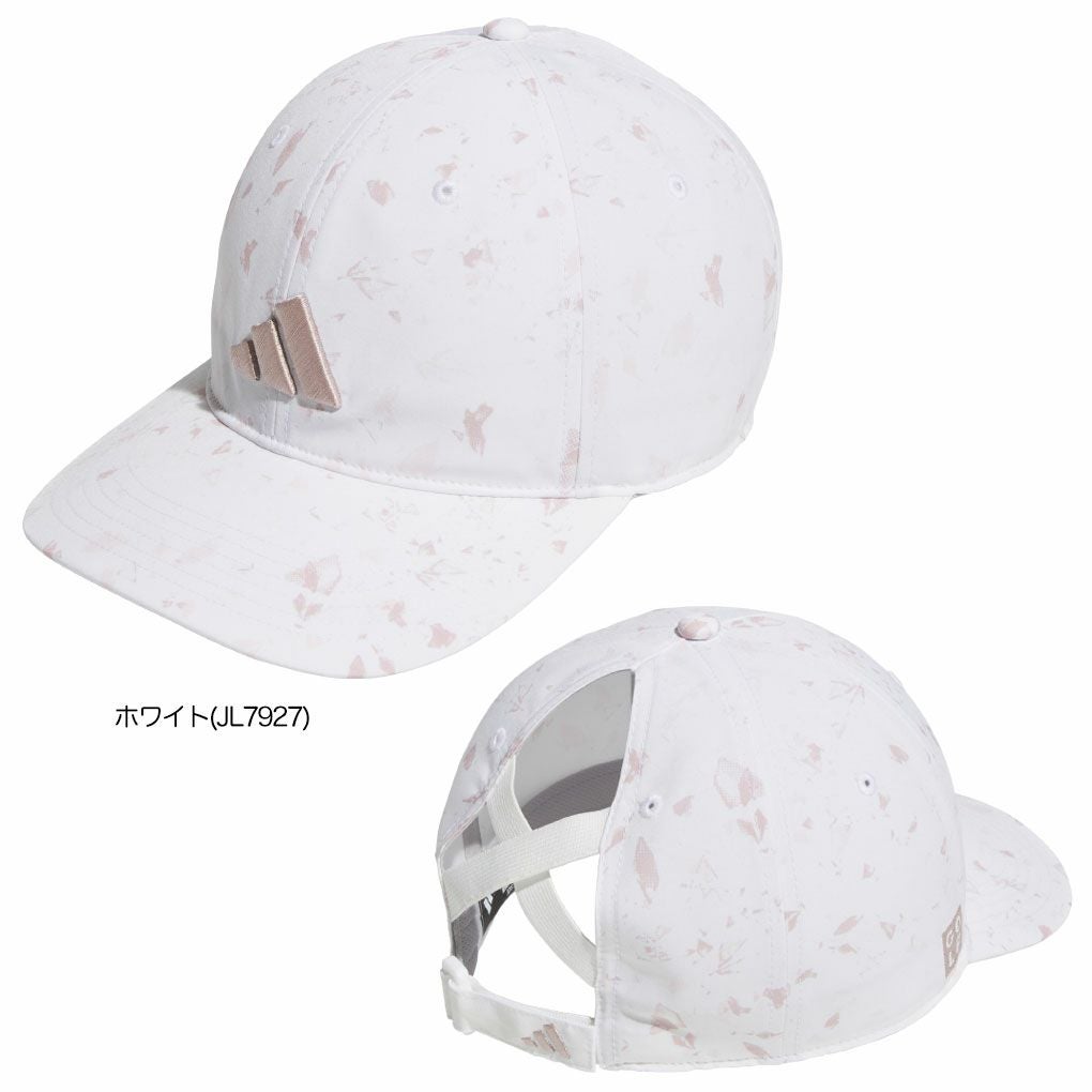 アディダスグラフィッククリスクロスキャップJVU83レディースゴルフキャップ帽子2025秋冬モデルadidas日本正規品