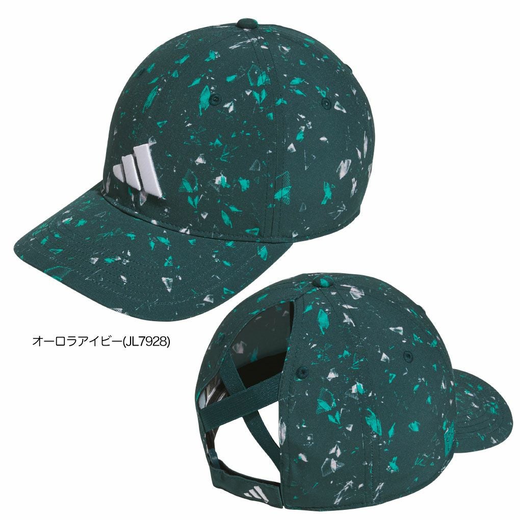 アディダスグラフィッククリスクロスキャップJVU83レディースゴルフキャップ帽子2025秋冬モデルadidas日本正規品