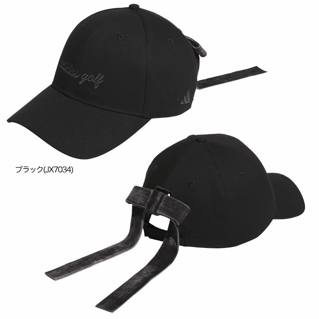 アディダスベロアリボンキャップKQE24レディースゴルフキャップ帽子2025秋冬モデルadidas日本正規品