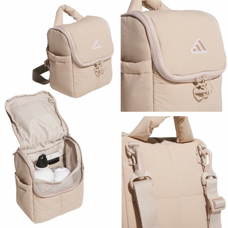 アディダスキルティングショルダーポーチJWK39ラウンドバッグゴルフ2025年モデルadidas日本正規品