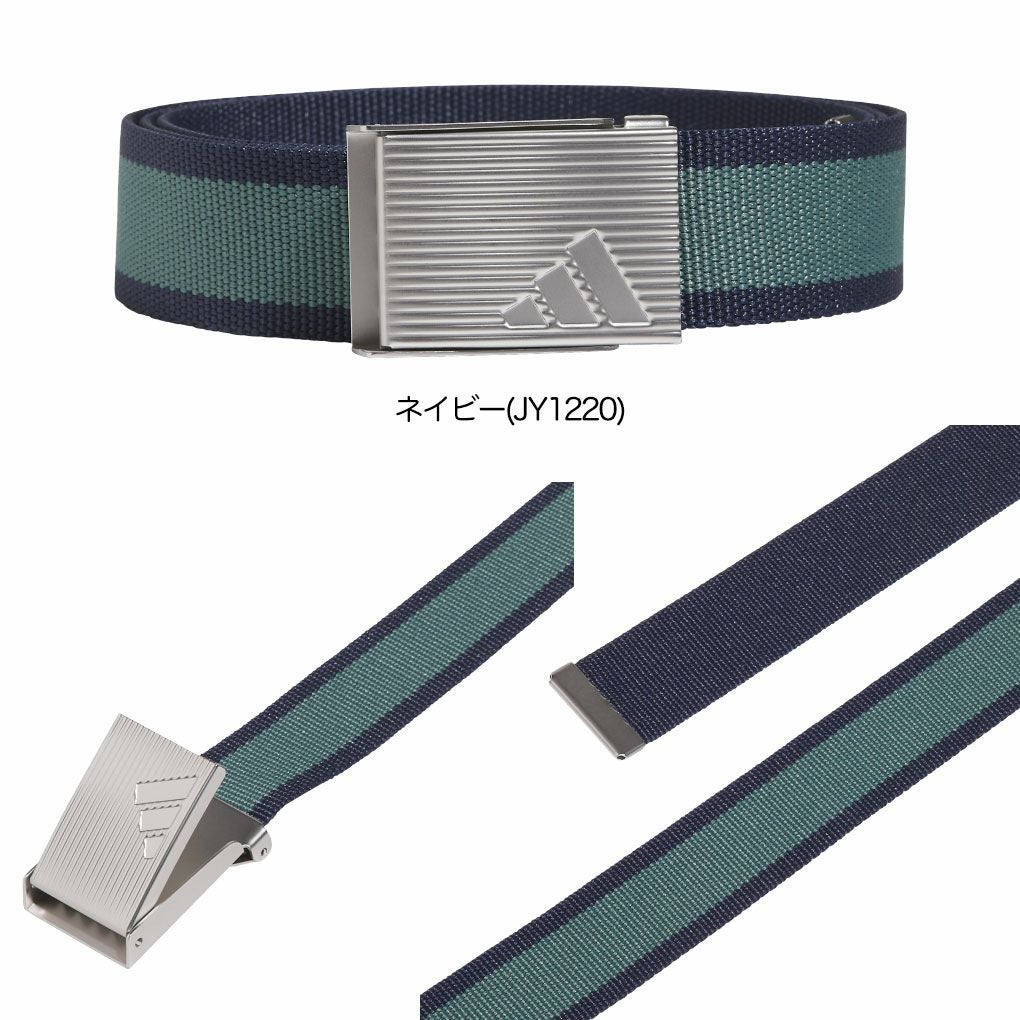 アディダスリバーシブルストライプウェビングベルトKVM08レディースゴルフゴルフウェア2025秋冬モデルadidas日本正規品