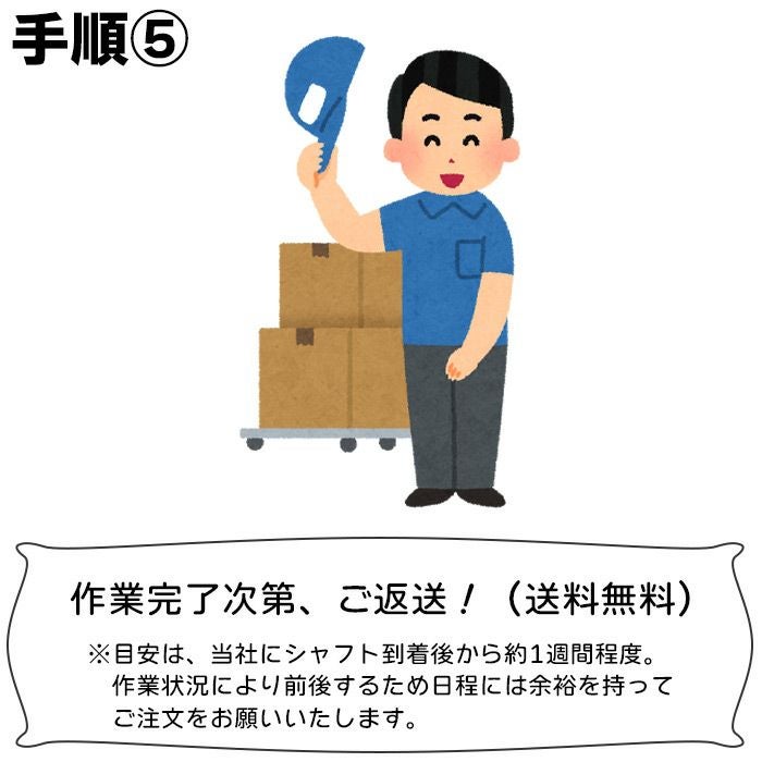 スリーブ交換 修理 付け替え お持ちのスリーブ付きシャフトを新たにご