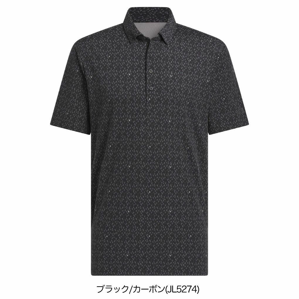 アディダスマイクロ アーガイルグラフィック半袖ボタンダウンシャツJVU16メンズゴルフウェアゴルフ2025秋冬モデルadidas日本正規品