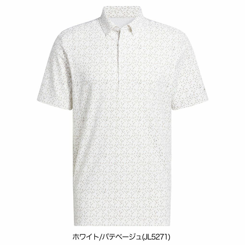 アディダスマイクロ アーガイルグラフィック半袖ボタンダウンシャツJVU16メンズゴルフウェアゴルフ2025秋冬モデルadidas日本正規品