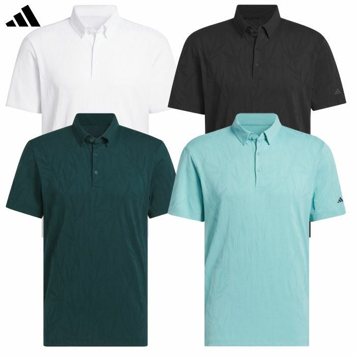 アディダスビヨンドザコースバンブージャガード半袖シャツJVU76メンズゴルフウェアゴルフ2025秋冬モデルadidas日本正規品