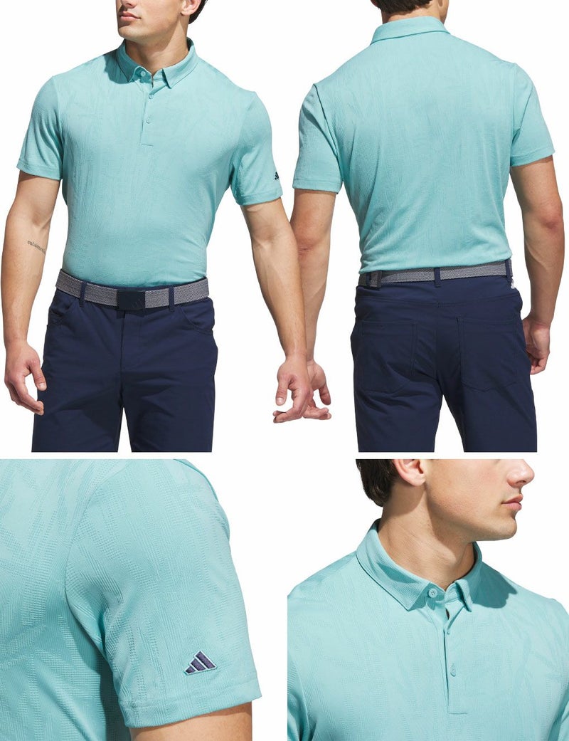 アディダスビヨンドザコースバンブージャガード半袖シャツJVU76メンズゴルフウェアゴルフ2025秋冬モデルadidas日本正規品