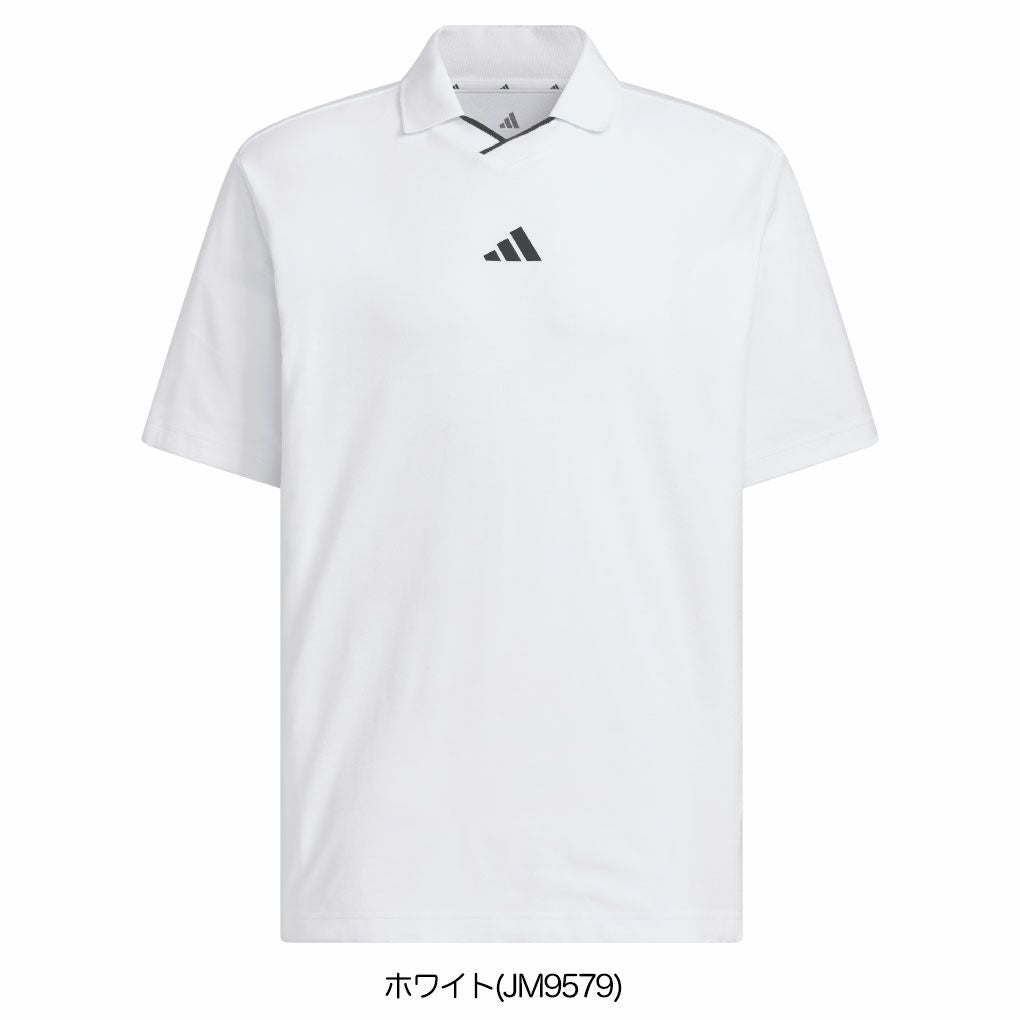 アディダスマイクロビヨンドザコースツイストニットスキッパーカラー半袖ポロシャツJUW96メンズゴルフウェアゴルフ2025秋冬モデルadidas日本正規品