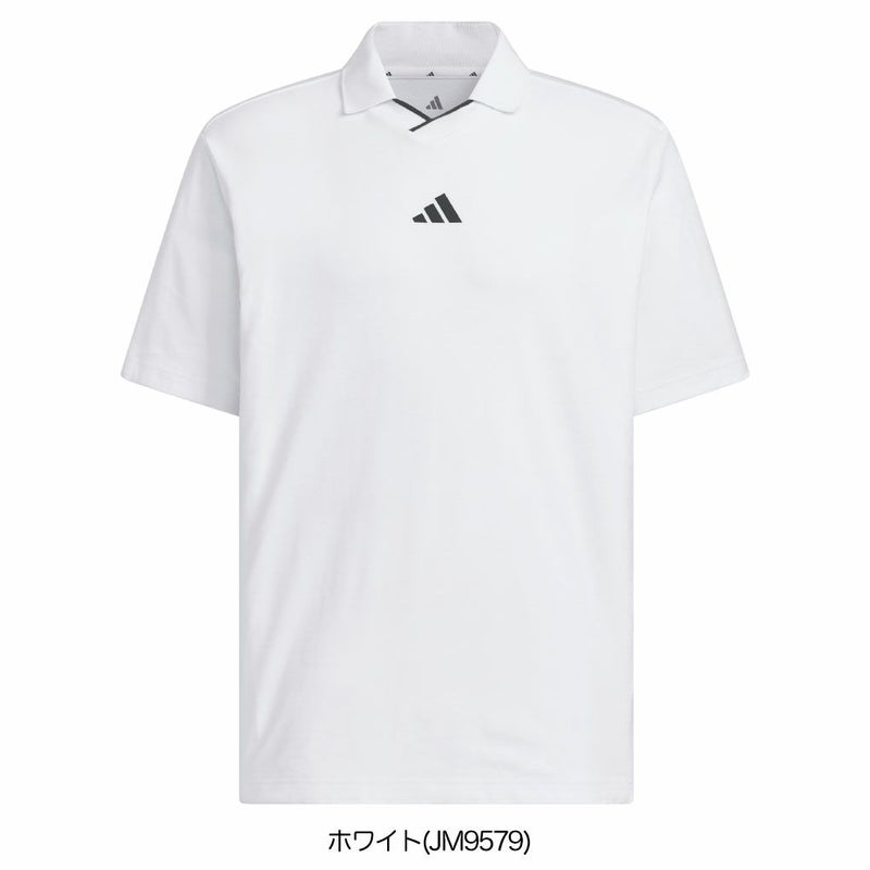 アディダスマイクロビヨンドザコースツイストニットスキッパーカラー半袖ポロシャツJUW96メンズゴルフウェアゴルフ2025秋冬モデルadidas日本正規品