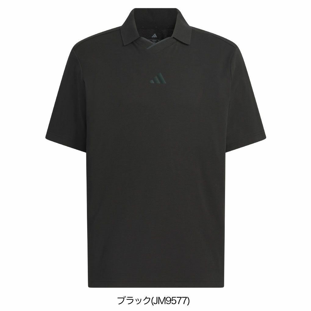 アディダスマイクロビヨンドザコースツイストニットスキッパーカラー半袖ポロシャツJUW96メンズゴルフウェアゴルフ2025秋冬モデルadidas日本正規品