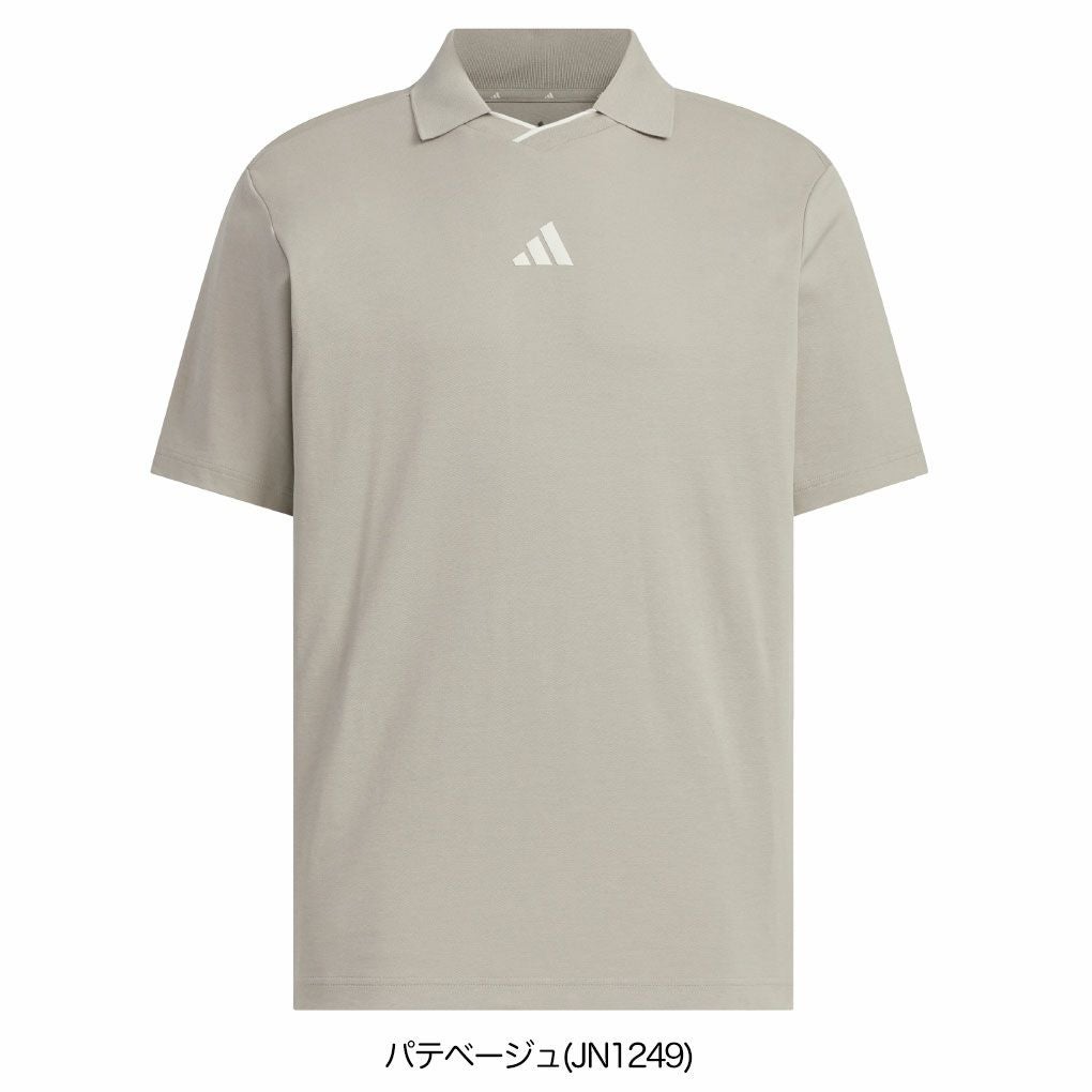 アディダスマイクロ アーガイルグラフィック半袖ボタンダウンシャツJVU16メンズゴルフウェアゴルフ2025秋冬モデルadidas日本正規品