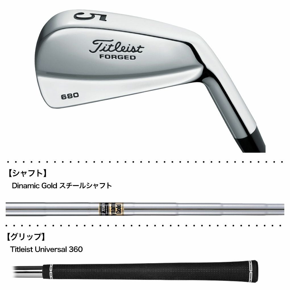 タイトリスト Forged 680 アイアン 7本セット(4-9,P) メンズ 右用
